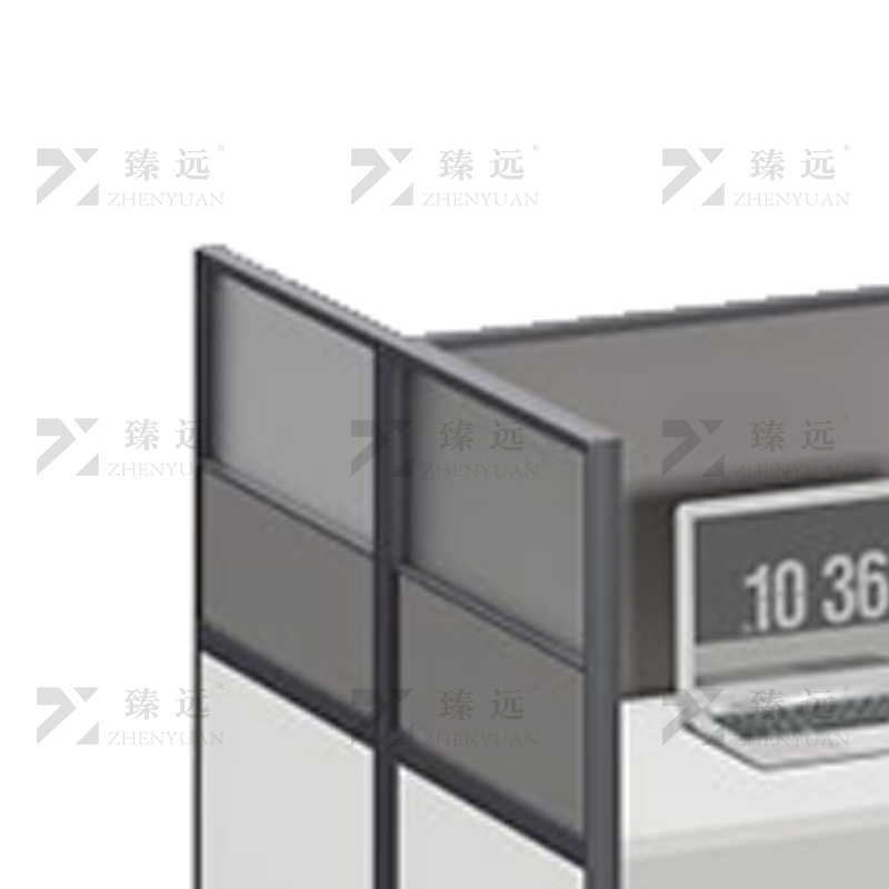 臻远 ZYGW-106职员桌办公桌屏风工作卡位 对坐六人位高清大图