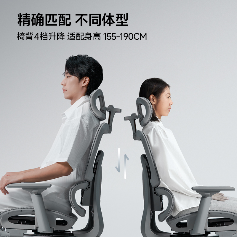 爱果乐人体工学椅电脑椅家用舒适久坐办公椅电竞座椅转椅学习椅子高清大图