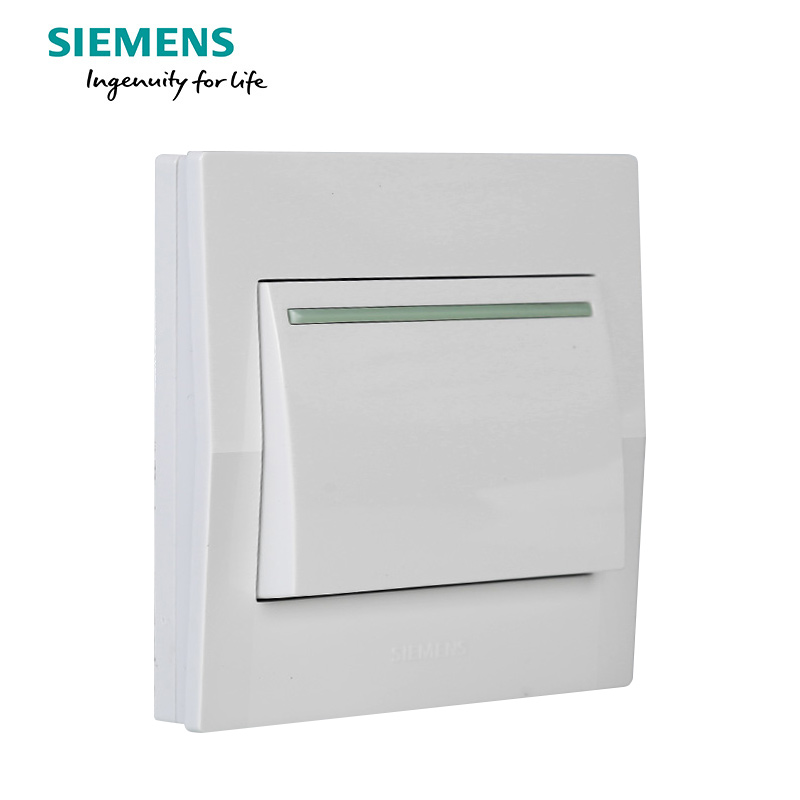 西门子(SIEMENS)开关插座 悦动雅白系列一开双控带荧光5TA80143NC01高清大图