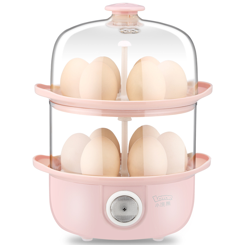 小浣熊煮蛋器蒸蛋器自动断电迷你煮鸡蛋羹机小型家用早餐神器1人