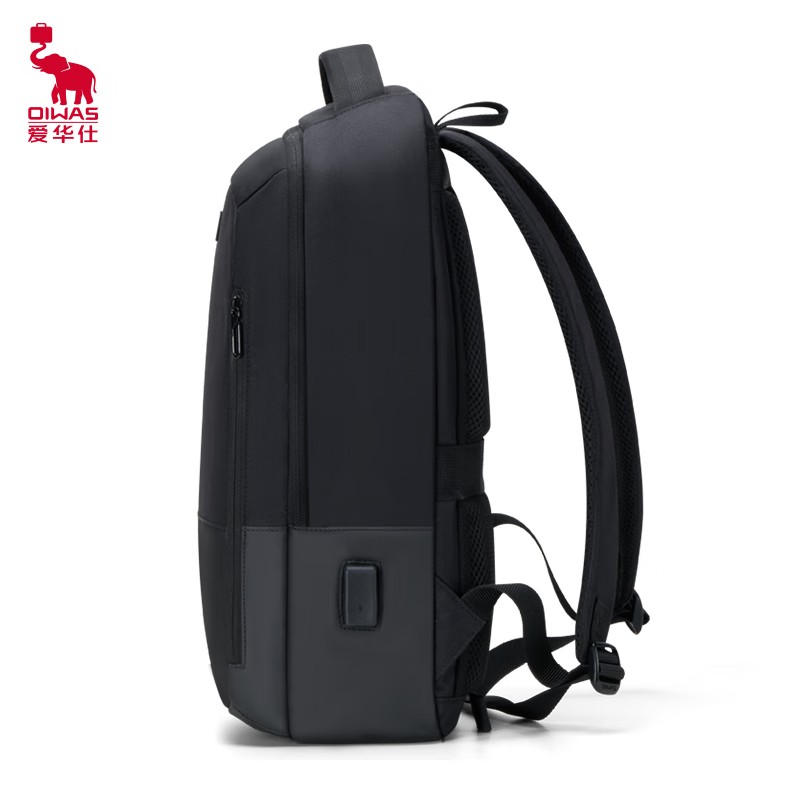 爱华仕(OIWAS)OCB4915 商务通勤15.6英寸双肩包 耐磨防泼 外置USB充电口可充电高清大图