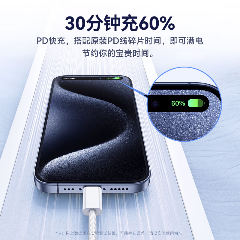 紫米正品20W充电头PD快充闪充30W适用苹果iPhone15/14/13/12Pro Max华为小米手机iPad插头氮高清大图