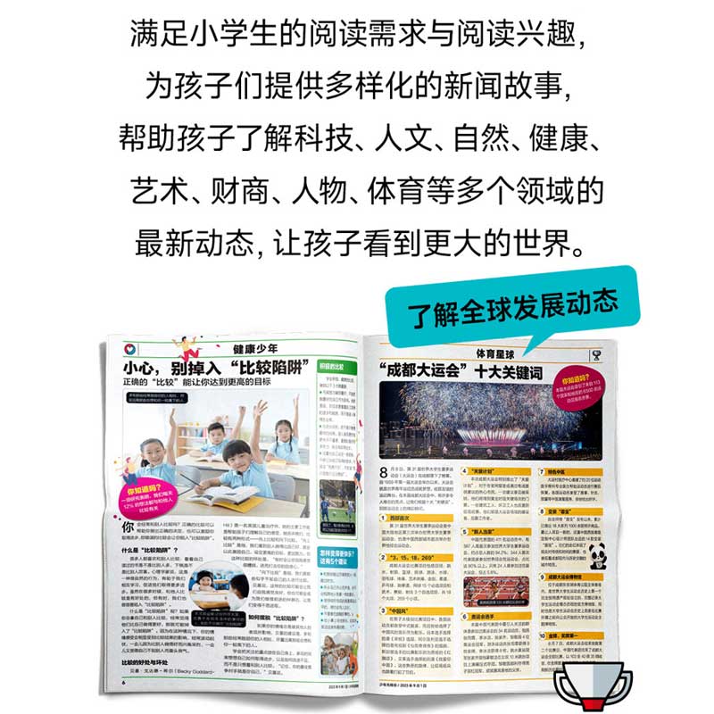 [醉染正版]好奇星球2024年刊杂志订阅6-12岁儿童新闻写作素材故事期刊赠音频1月起订共24期科技文化艺术财商健康知识高清大图