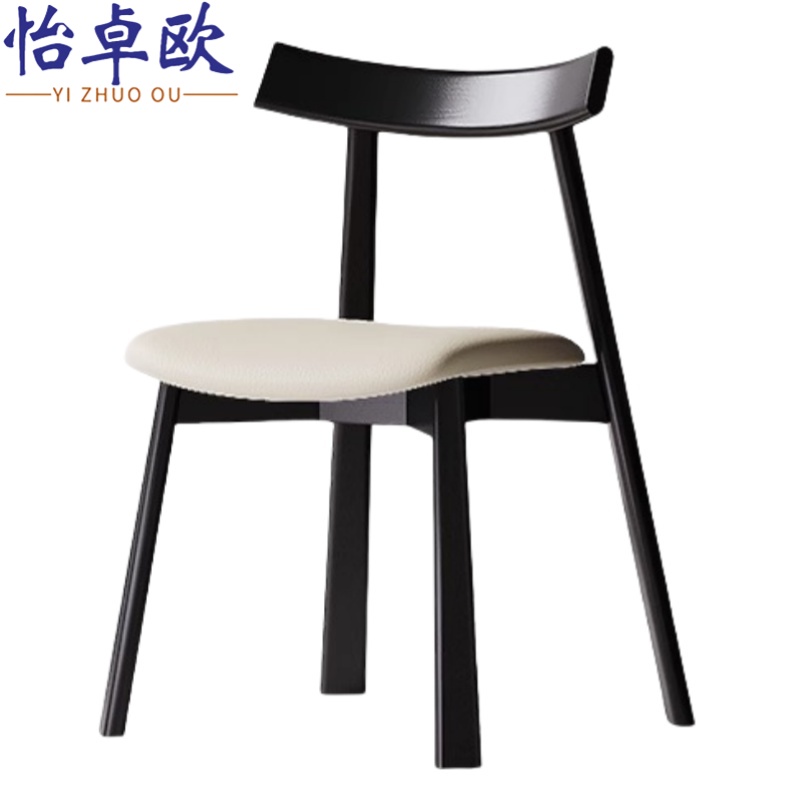 怡卓欧实木椅子休闲椅个高清大图