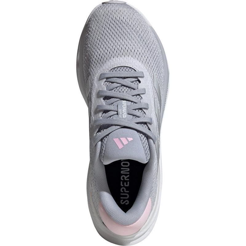 阿迪达斯(adidas)女士跑步鞋缓震透气耐磨训练鞋银色潮流运动鞋