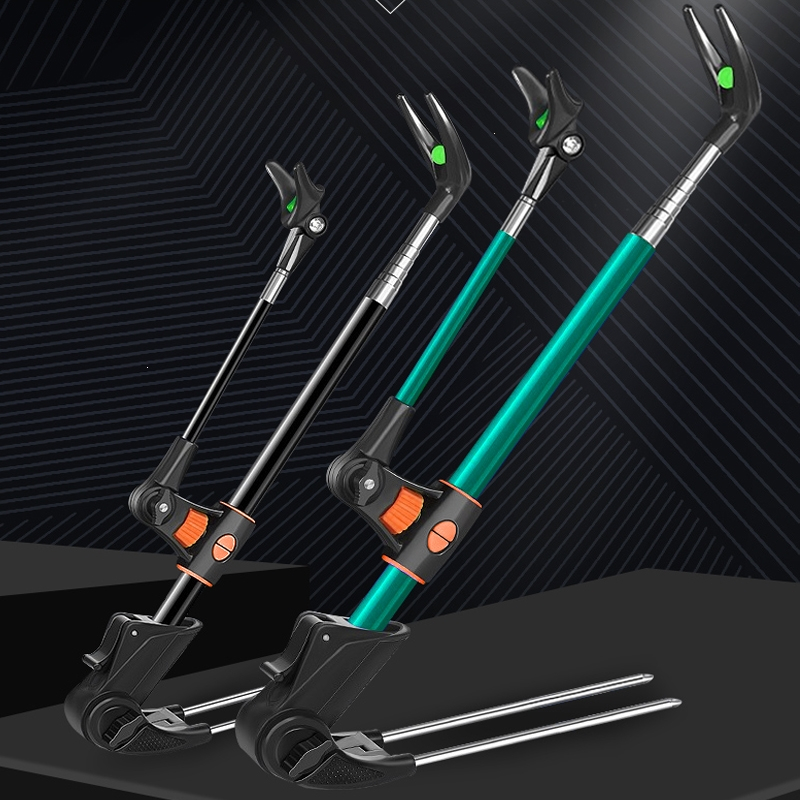 不锈钢炮台支架多功能鱼竿支架地插台钓架杆闪电客钓鱼支撑架鱼竿手竿