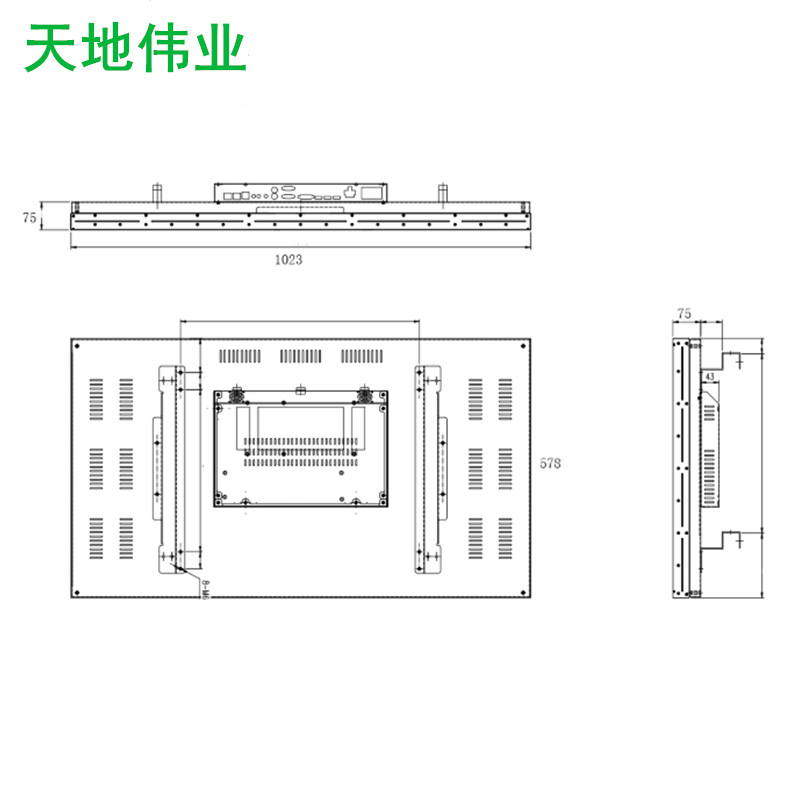 天地伟业 46寸液晶拼接屏 拼接单元TC-D54614高清大图