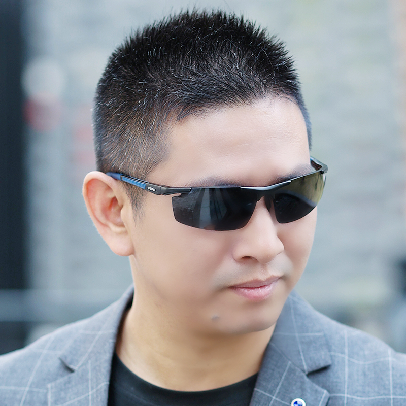 运动墨镜铝镁偏光太阳镜男款开车骑行防护帅气眼镜防紫外线防风