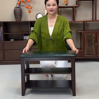 俊屹实木换鞋凳客厅家用门口凳入户凳软包坐垫穿鞋凳子鞋柜一体