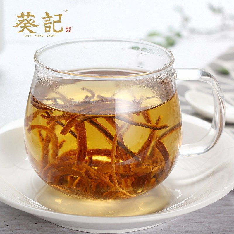 葵记 陈皮丝新会陈皮3年老陈皮丝大红皮100克/罐