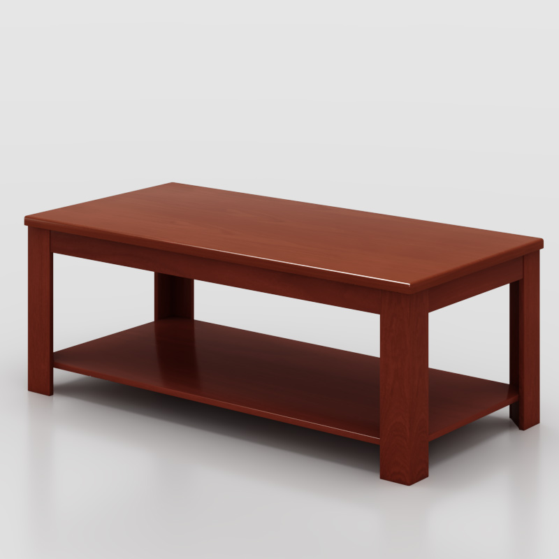 臻远ZY-SY-242 实木贴皮长茶几高清大图