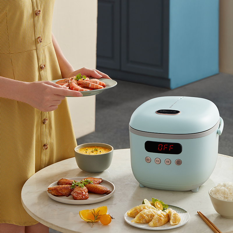 小熊bear电饭煲迷你电饭锅2l小型保温煲汤煮粥煮饭锅家用多功能蒸饭器