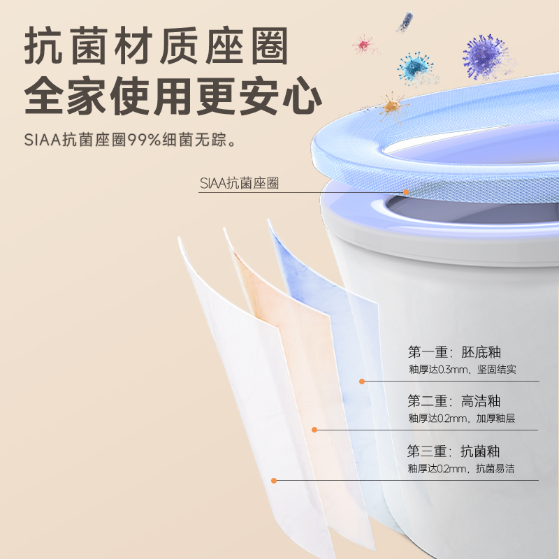 九牧(JOMOO)小牧卫浴智能马桶轻智能除臭抗菌一体式坐便器 S5-8900 脚感冲水+带水箱1级水效 坑距305mm高清大图