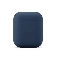 AirPods液态硅胶保护套AirPods2苹果无线蓝牙硅胶保护套1/2代通用 湛蓝色 AirPods1/2代耳机保护套