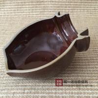 特小号长12CM*宽11CM(2个以上发 货) 农家乐怀旧餐具半瓦罐坛香肉餐具破罐子土砂瓦片碗土掉渣特色餐具