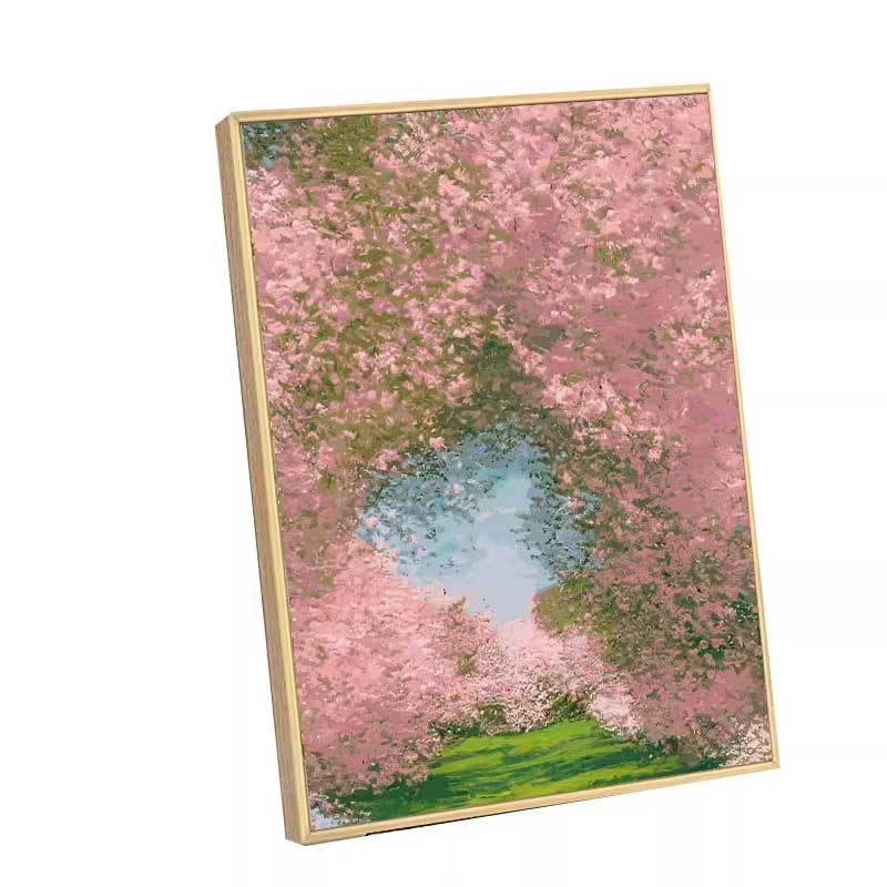 玟书 现代简约壁画 高清艺术微喷画+哑光质感+铝合金框 风景花卉装饰画40*60cm 竖版C款高清大图