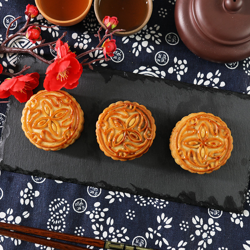 花满园 月饼一份心意月饼礼盒900g 广式莲蓉月饼 中秋月饼礼盒装