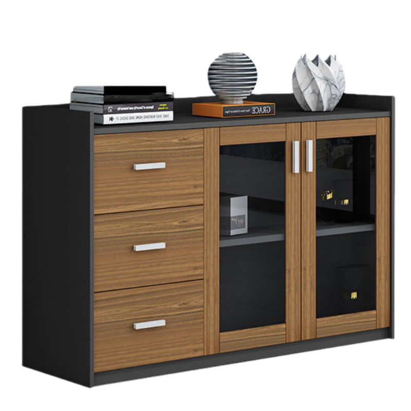 芙首泰矮柜储物柜二门三抽120*40*80cm台高清大图