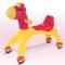 玫红萌鹿丶 男宝宝玩具折叠万向静音轮摇摆学步车宝宝滑行小孩木马女宝宝卡通