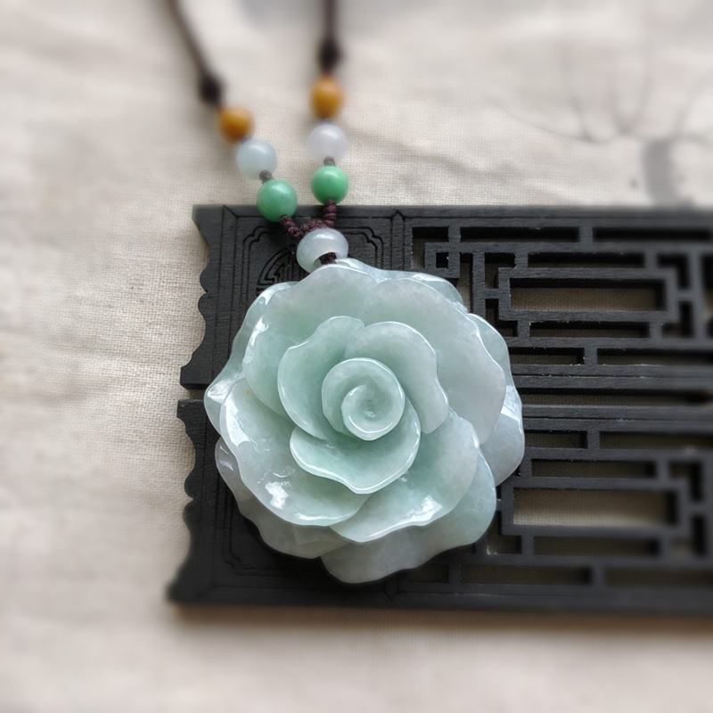 序壹 Xuyi 翡翠吊坠 项链序壹 Xuyi 翡翠玉玫瑰花吊坠牡丹花朵毛衣链玉佩女款玉项链大号 价格图片品牌报价 苏宁易购序壹珠宝旗舰店