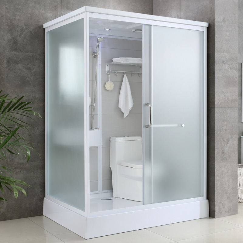 整体淋浴房简易沐浴房洗浴房浴室日式一体式卫生间家用农村洗澡房视频