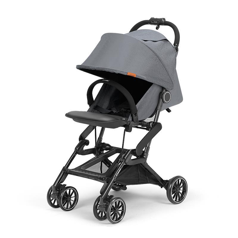 ombi康贝婴儿推车bifold单手收折出行方便宝宝儿童折叠车高景观视频