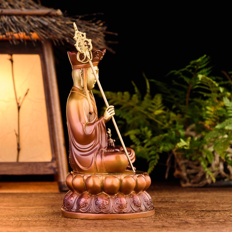 家柏饰(CORATED)地藏佛像铜 娑婆三圣地藏菩萨佛像摆件居家供奉高清大图