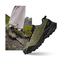 旷野丨361°户外运动鞋新款防滑耐磨越野跑鞋减震跑步鞋登山鞋男 军绿/曜石黑 41码