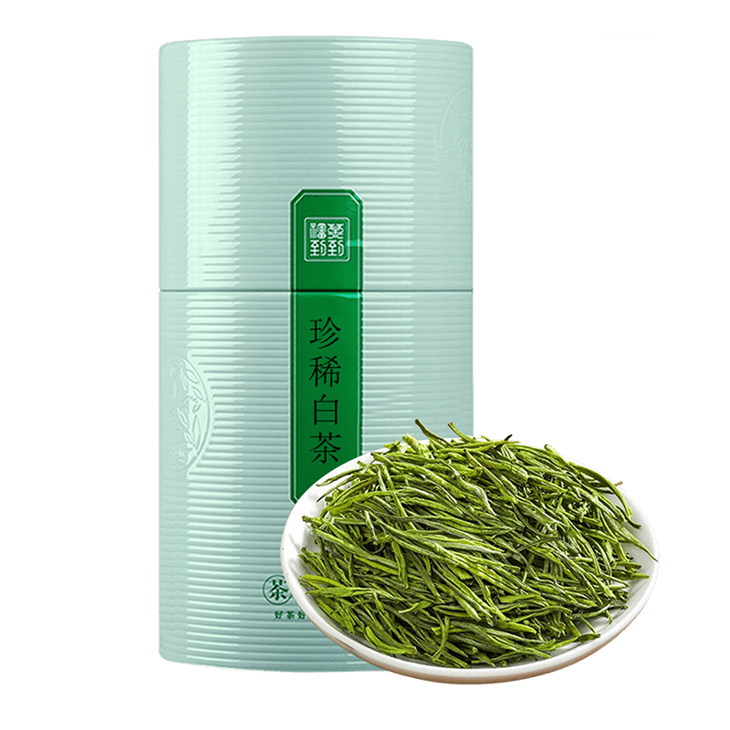 源御露珍稀白茶年新茶明前绿茶珍惜安吉原产礼罐装散装茶叶130克