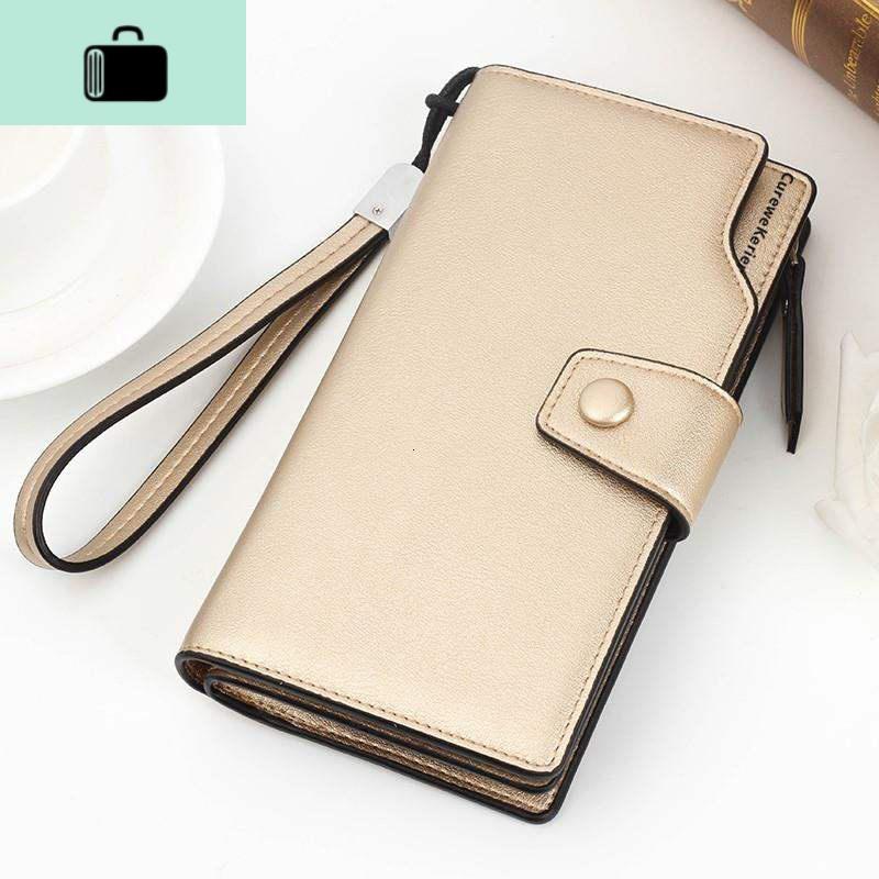 潮流时尚女士钱包长款多卡位手拿包小清晰拉链手提包学生韩版皮夹new