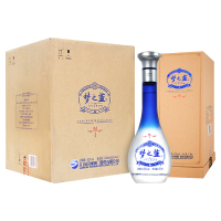 洋河(YangHe) 蓝色经典 梦之蓝M1 52度 500ml*4 整箱装 浓香型白酒 口感绵柔