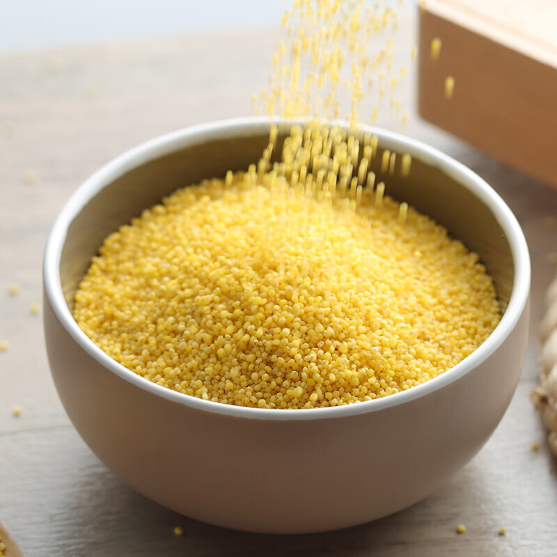 燕之坊黄小米颗粒均匀晶莹透明质纯味正香软可口金黄清香475g高清大图