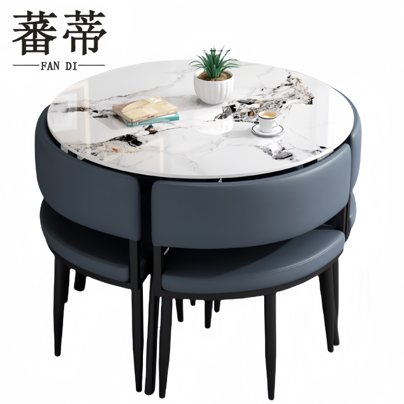 蕃蒂洽谈桌带4椅套高清大图