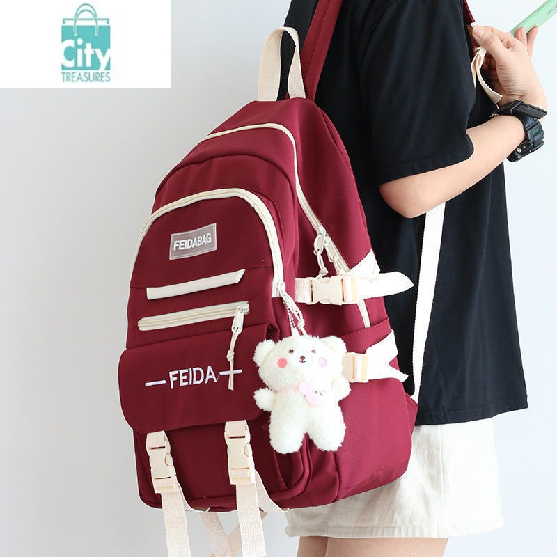 bangdou初中生书包女高中轻便防水大容量小学生双肩包女报价_参数_图