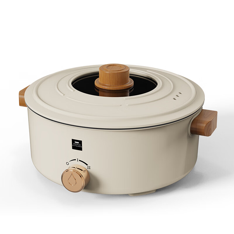 康宁电煮锅4L WK-GDG1013-A/KZ 米色高清大图