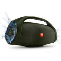 JBL BOOMBOX 音乐战神 便携式蓝牙音箱 低音炮 蓝牙4.0 防水设计 Hifi音质 桌面音响 军绿色
