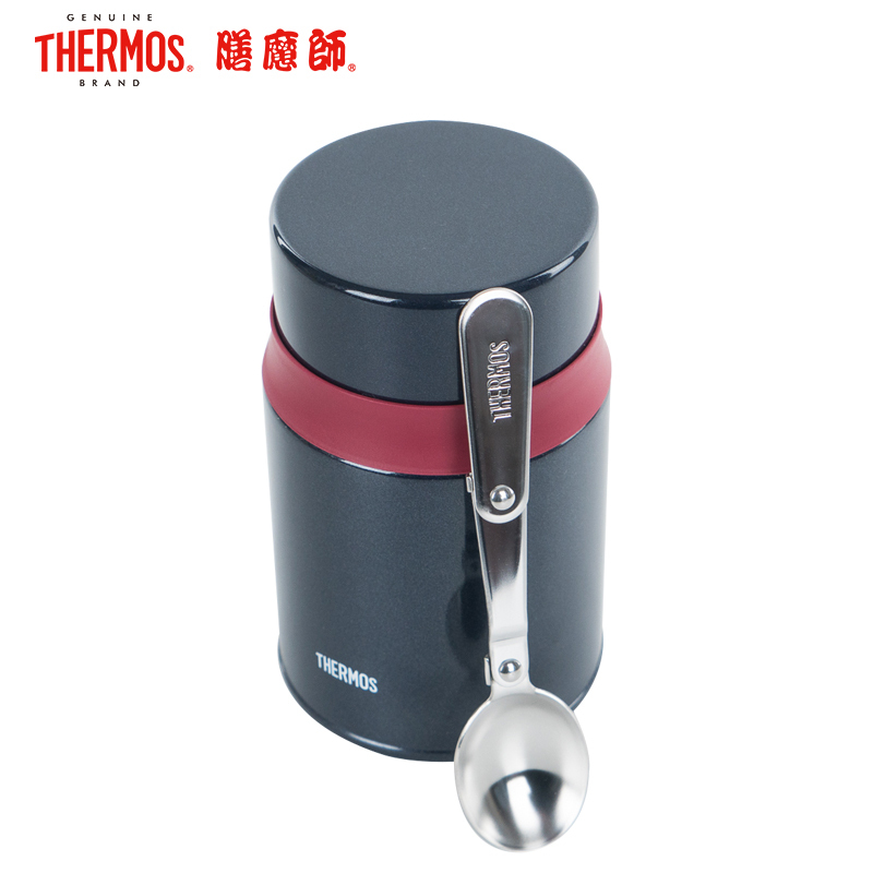 膳魔師(THERMOS焖烧杯/罐TCLD-520S高真空保温杯316L不锈钢膳魔师520ML饭盒免火焖烧餐具宝石蓝通用