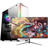 铭能i9级十二核E5-2673V3/RX580 8G独显/32G内存/512G固态 台式电脑 台式机 DIY组装机 电脑主机 组装电脑 家用办公组装机商务游戏电脑台式+27英寸整机