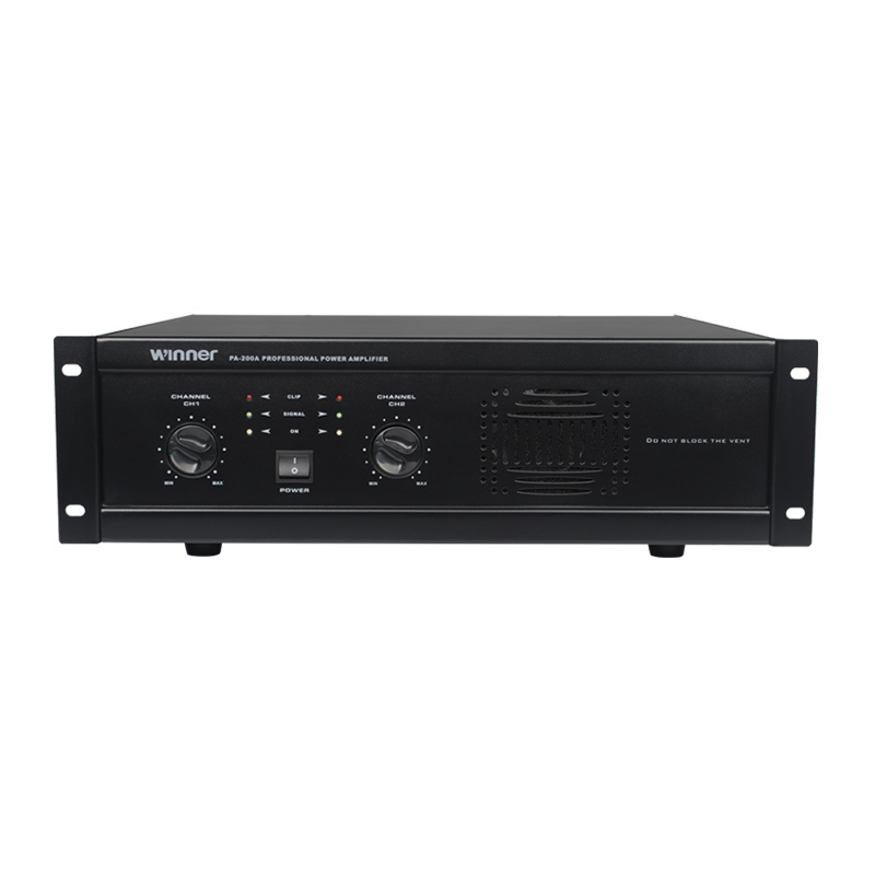 Winner/天逸 PA-200A 专业功放 两通纯后级大功率数字舞台会议KTV功放机