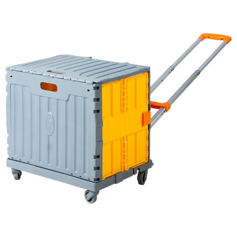 购物买菜小便携折叠坐人家用手拉车合金不锈钢折叠拖车