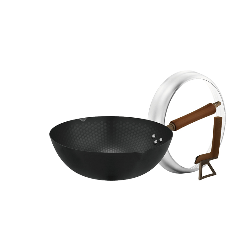 爱仕达铸铁炒锅CF32A5J高纯铁无涂层锈不了燃气电磁炉通用32cm高清大图