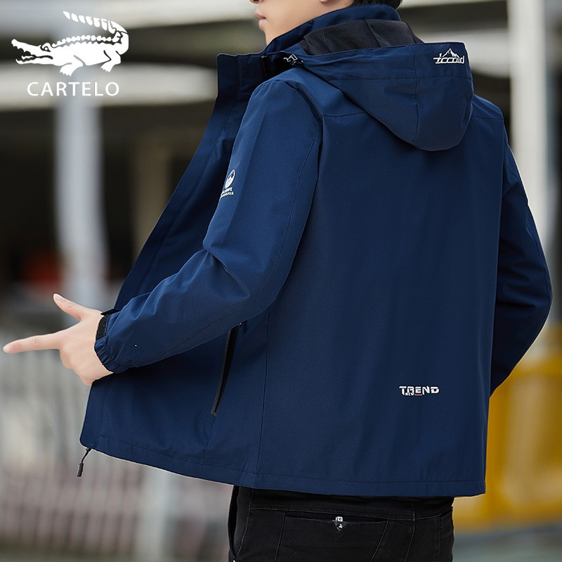 鳄鱼户外冲锋衣男女春秋登山服防风防水外套卡帝乐鳄鱼