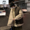 NEW LAKE双面穿棉服男冬季棉袄面包服宽松帅气Chic外套情侣棉衣潮