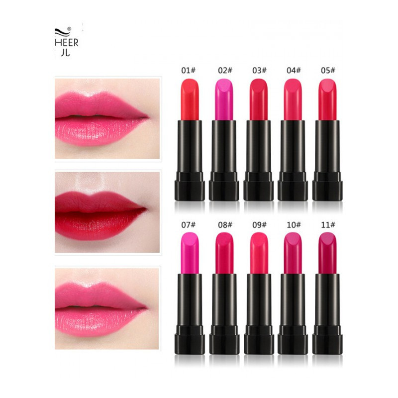 01#珊瑚粉 迷你口红小支 持久显色保湿滋润唇膏便携 12支/袋报价_参数