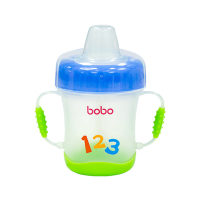 乐儿宝(bobo)安全软嘴杯PP学饮杯水杯水壶 170ML橙色 适用年龄6个月以上