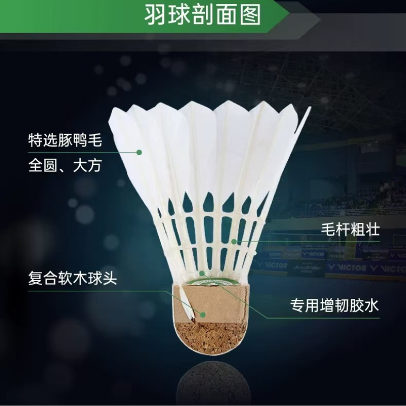 盛世金牛( SHENG SHI JIN NIU)维克多5号羽毛球