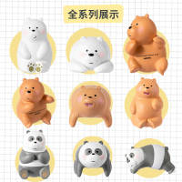 名创优品(miniso) 咱们裸熊baby系列创意玩偶叠叠乐盲盒摆件(混)