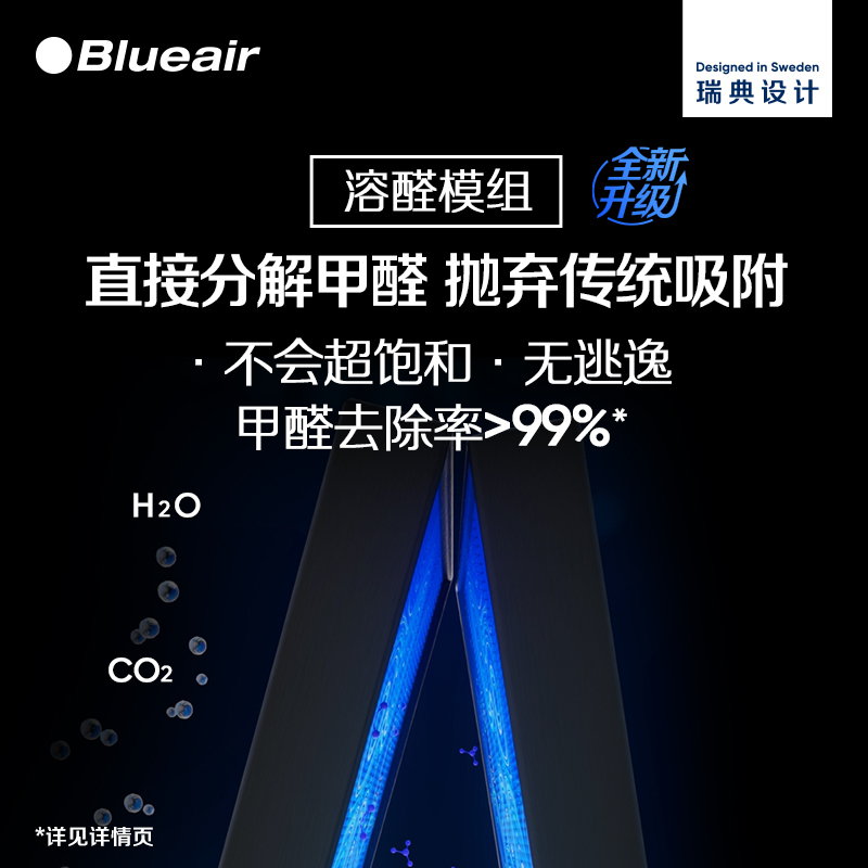 Blueair空气净化器家用除甲醛离子除菌去烟净化机智能菌盾系8640i