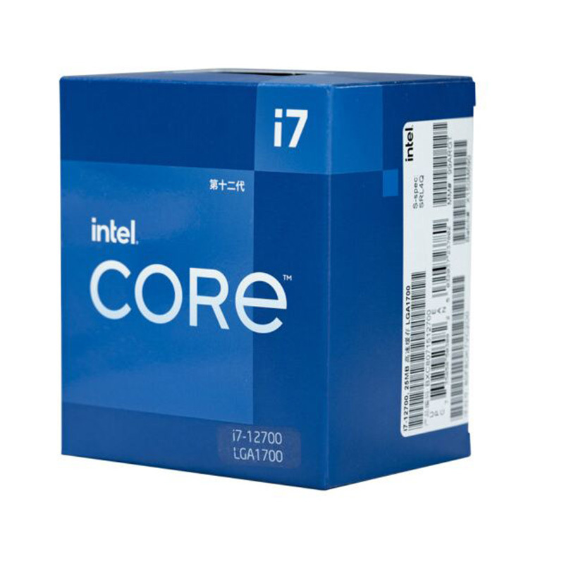 英特尔(Intel)12代 酷睿 i7-12700 处理器 12核20线程 单核睿频至高可达4.9Ghz 25M三级缓存 台式机CPU