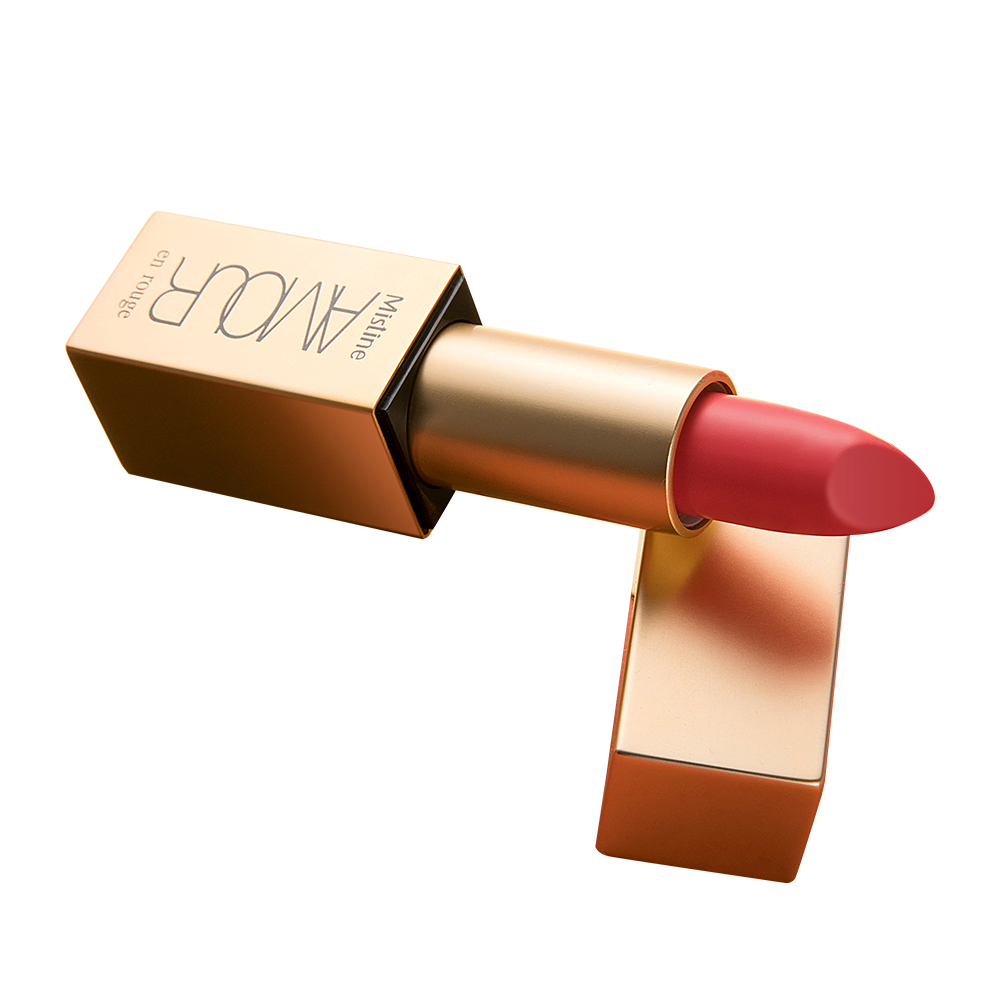 Mistine/蜜丝婷小金条爱慕纯漾鎏金口红女唇膏滋养保湿 #05 西柚软糖高清大图